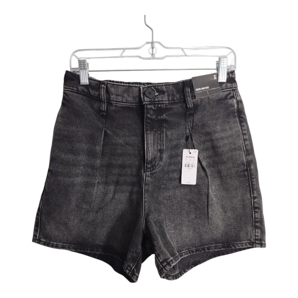Express Super High Rise Elastic Waist Pull On Vacation Resortwear Beach Shorts S